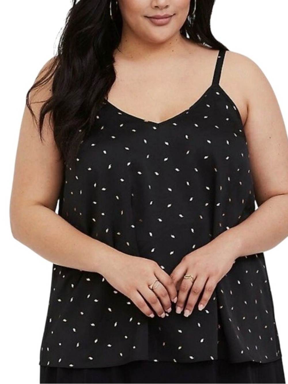 TORRID Sophie Black and Rose Gold Cami